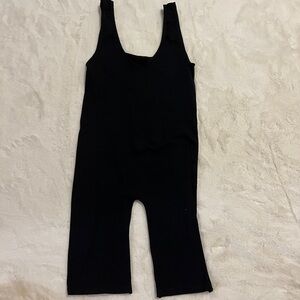 Free People Black Bikeshort One Piece